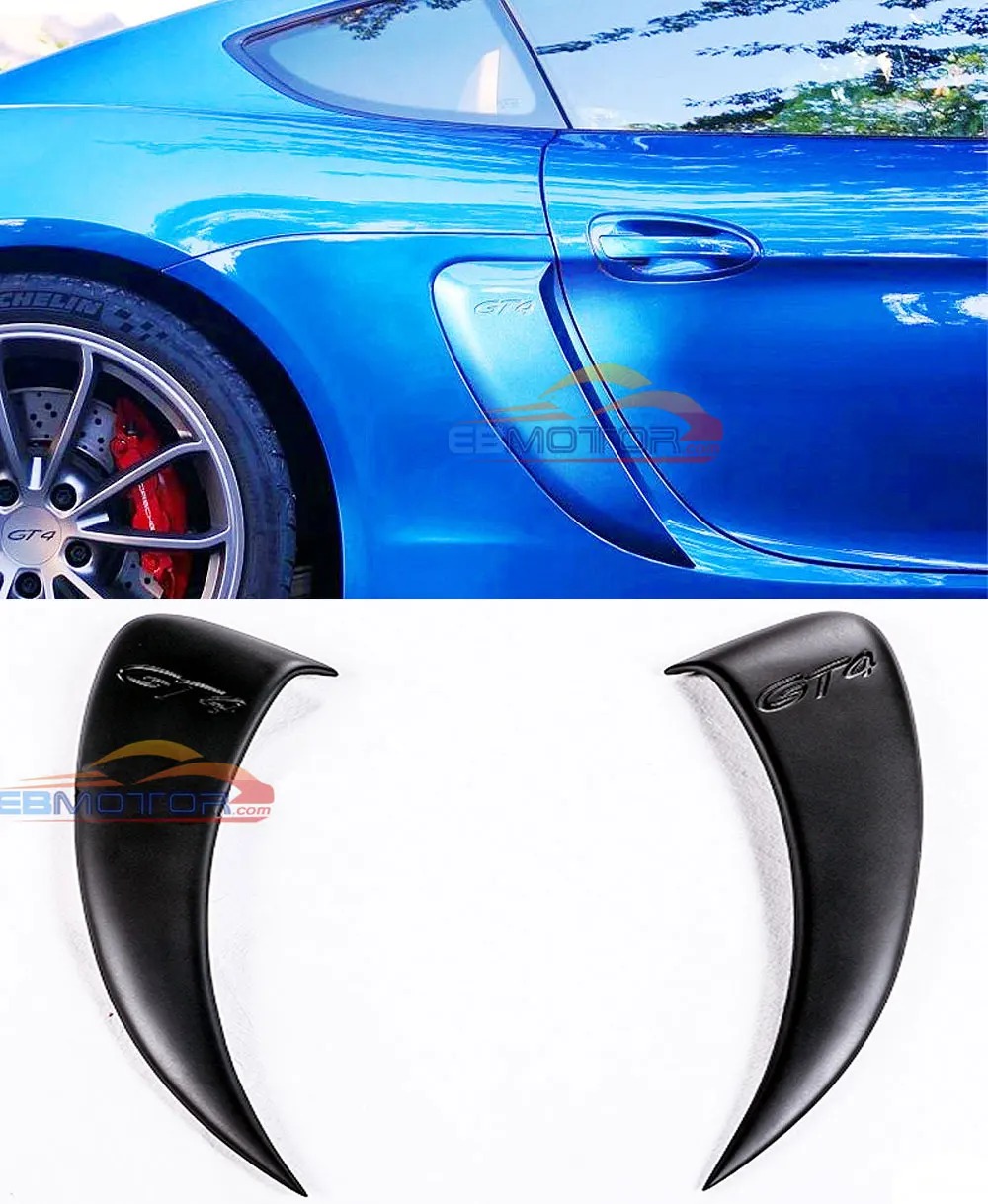 UNPAINTED GT4 style FRP Side Vents Car Modification Side air-in-take for Porsche 981 Cayman T077F