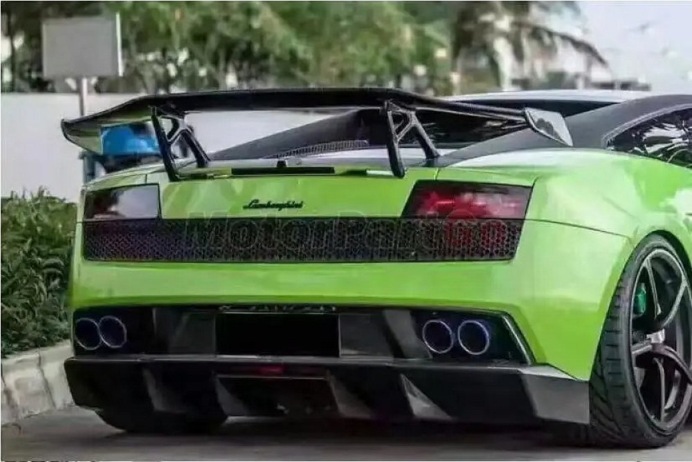 Carbon-Fiber-Car-Rear-Bumper-Spoiler-Lip-Auto-Car-Rear-Bumper-Diffuser-Cover-For-Lamborghini-Gallardo  T080