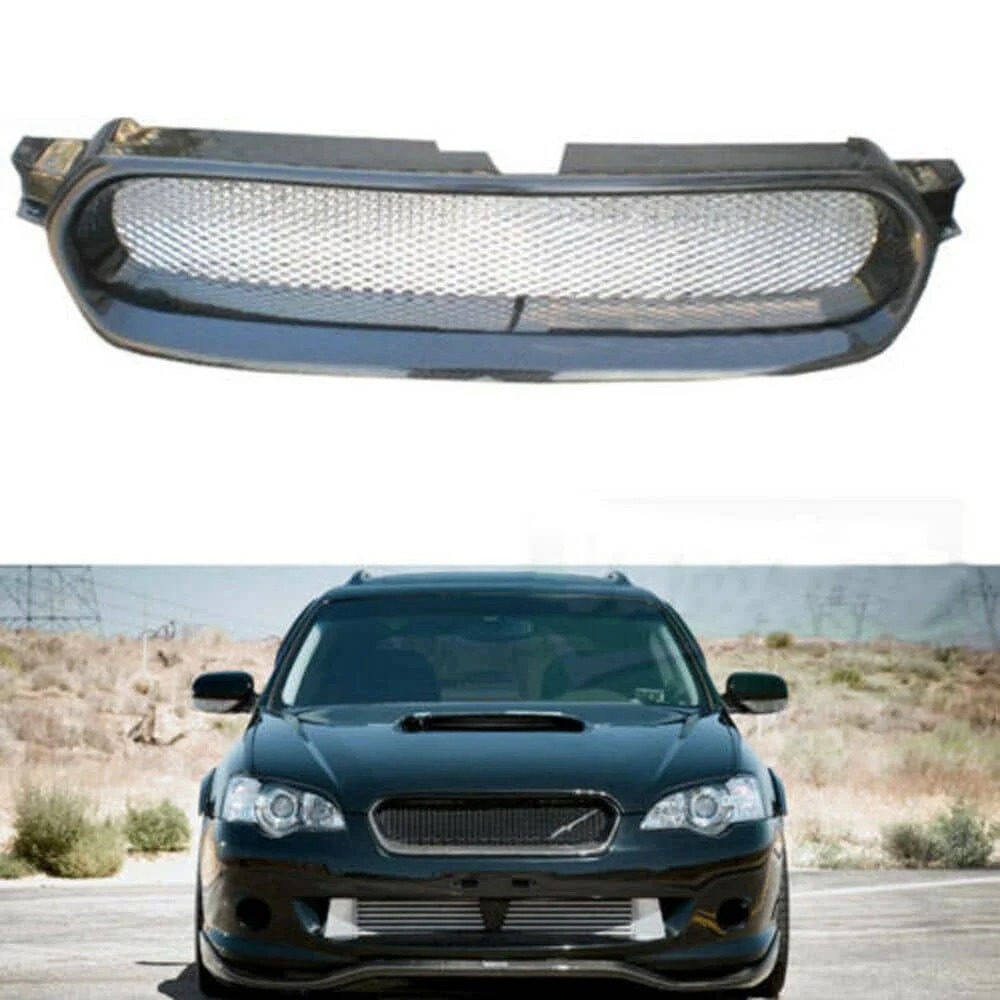 Carbon Fiber Front Bumper Grille Grills Fits For Subaru Legacy 2004-2006 T084
