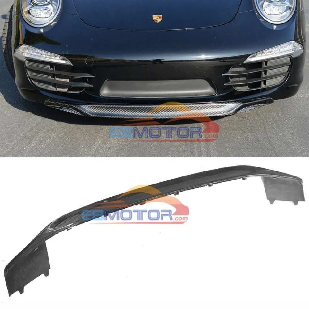 OE Style Real CARBON FIBER FRONT LIP SPOILER FOR PORSCHE 911 991 Targa & Carrera 4/4S/S 12-16