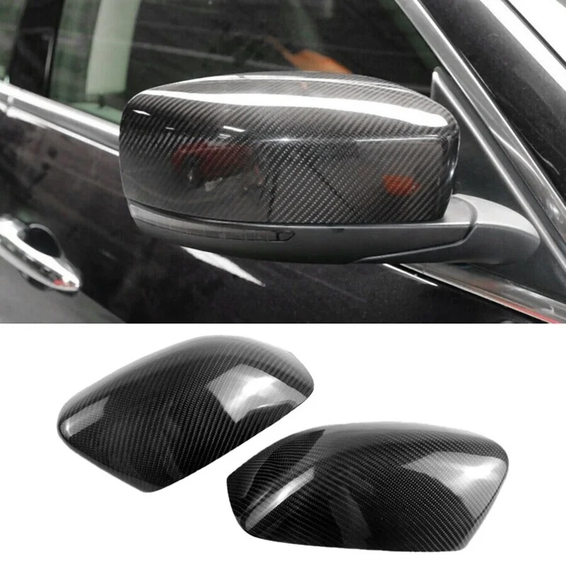 Real Carbon Fiber Wing Mirror Cover Cap for Maserati Quattroporte Ghibli 2013-16