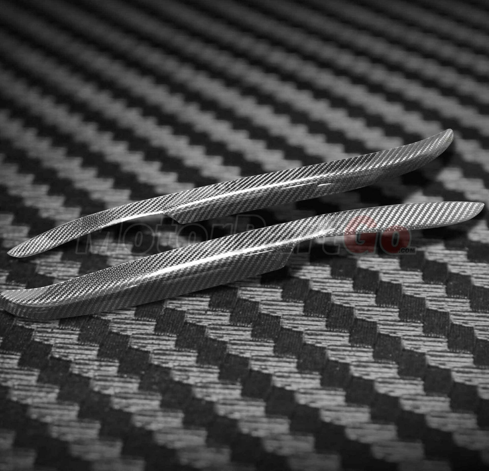 Real Carbon fiber Head light Eyelid Eyebrow Cover Trim For Honda civic 1992-1995