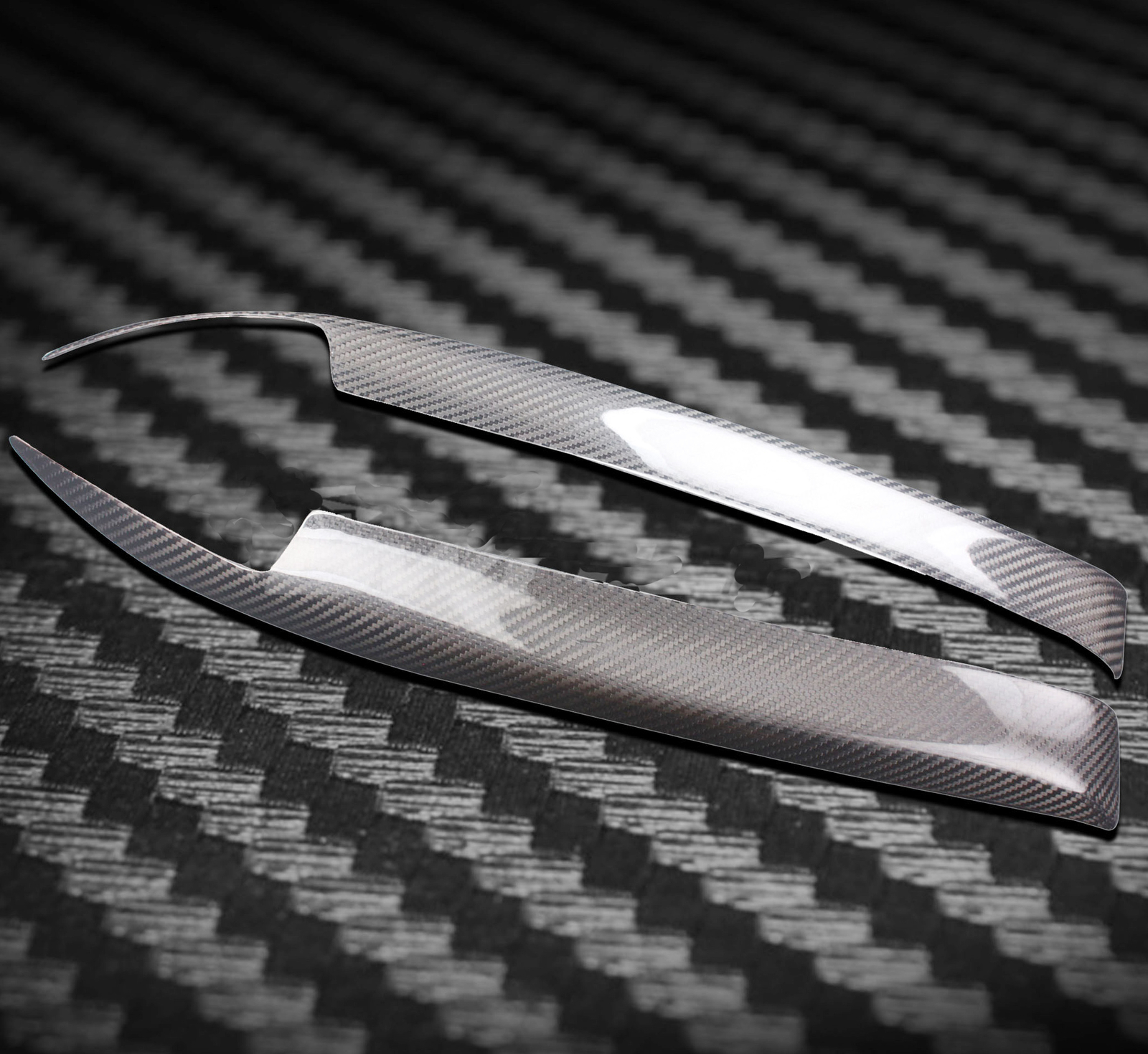 Real Carbon fiber light Eyelid Eyebrow Cover Trim For Nissan Skyline R32 GTR GTS