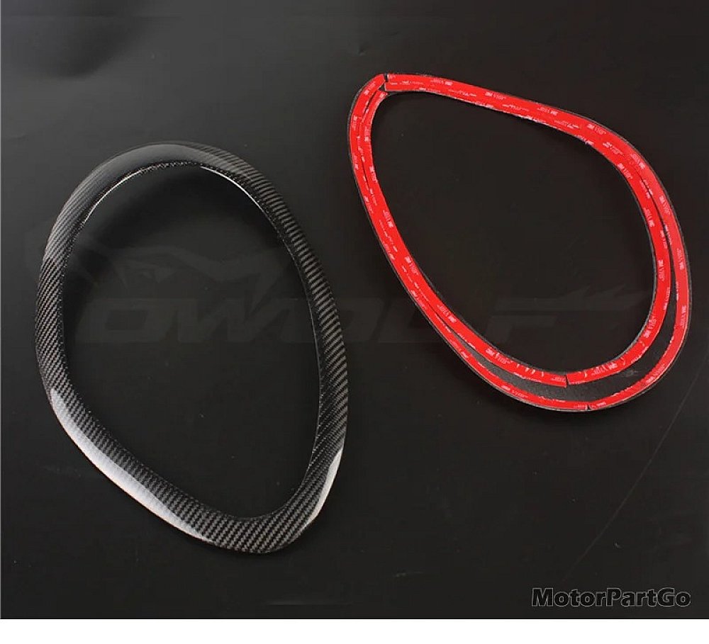 Real Carbon Fiber Head light Eyelid Eyebrow Cover Trim 1pair for  Porsche Boxter Cayman S 987 2008-2010   T151
