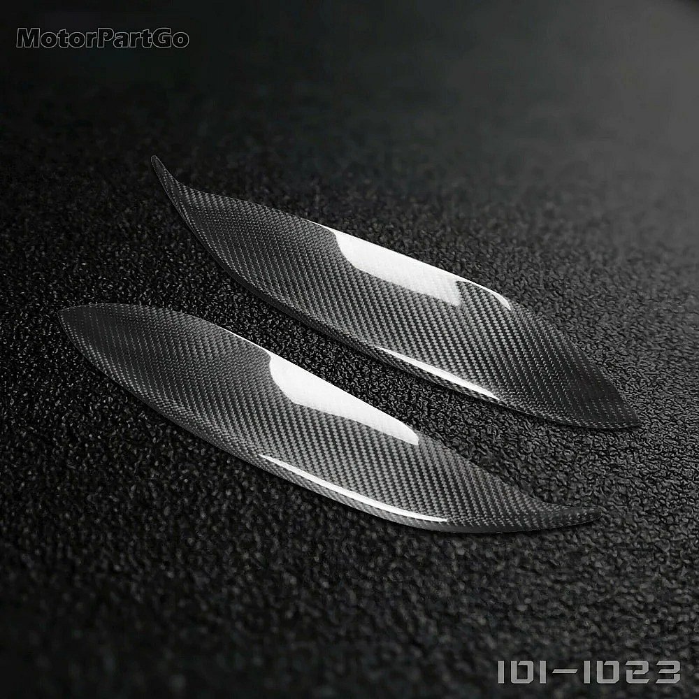 Real Carbon Fiber Head light Eyelid Eyebrow Cover Trim 1pair for Honda Civic 1996-1998 T176