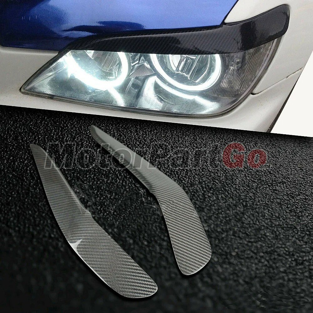 Real Carbon Fiber Head light Eyelid Eyebrow Cover Trim 1pair for Lexus IS IS200 IS300 Altezza XE10  1998-2005 T189