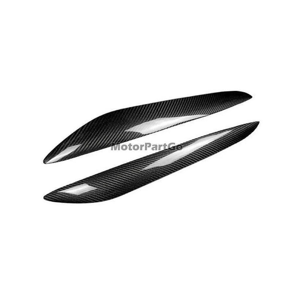 Real Carbon Fiber Head light Eyelid Eyebrow Cover Trim 1pair for Mazda 3 M3 Xingcheng 2010-2013 T196