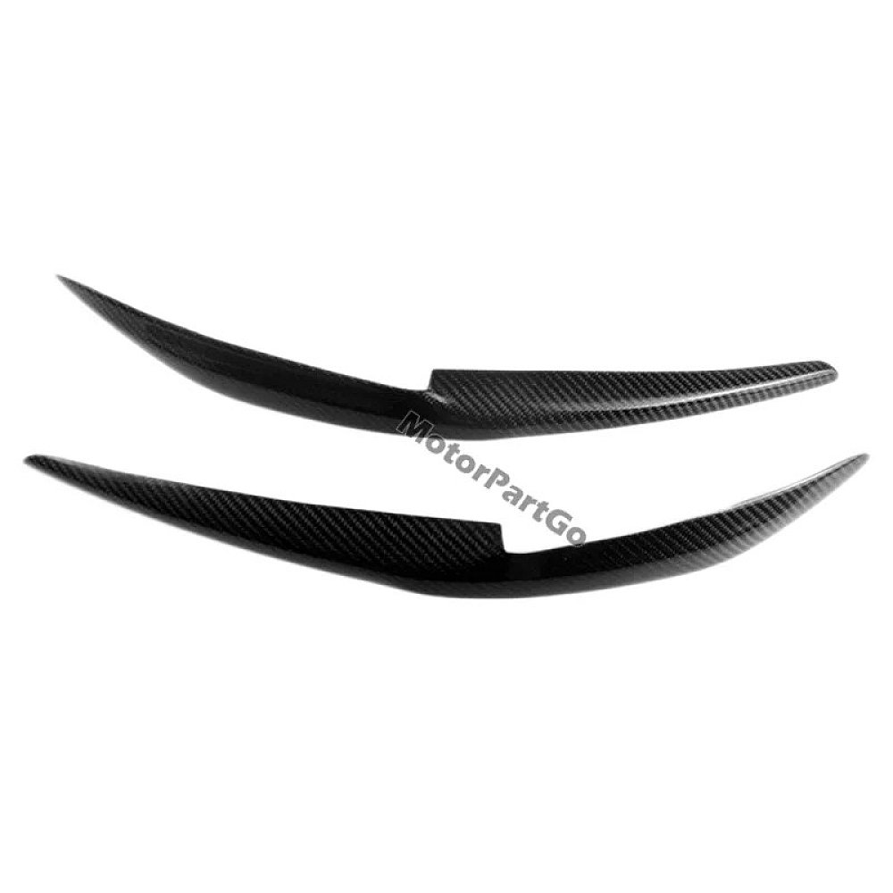 Real Carbon Fiber Head light Eyelid Eyebrow Cover Trim 1pair for Mazda 6 Atenza 2014-2016 T197