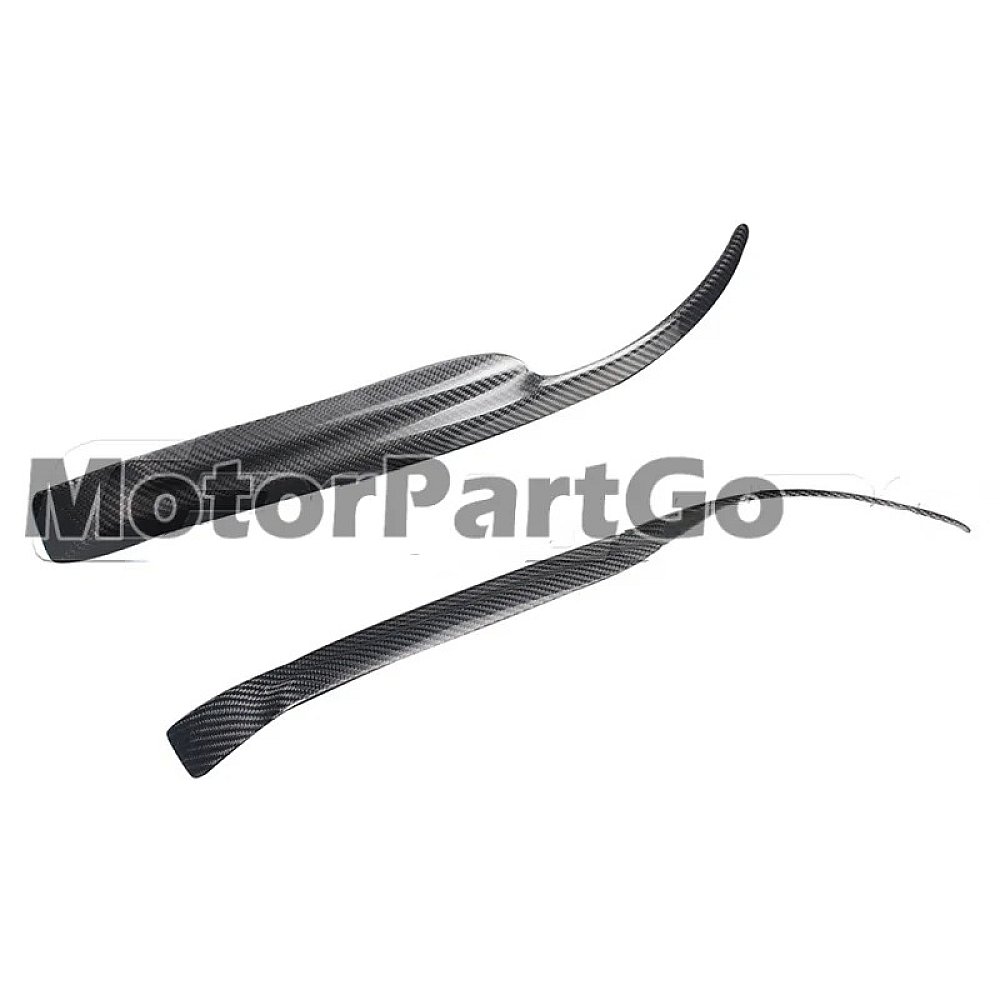 Real Carbon Fiber Head light Eyelid Eyebrow Cover Trim 1pair for  Mitsubishi  EVO 7- 9 2001-2007 T207