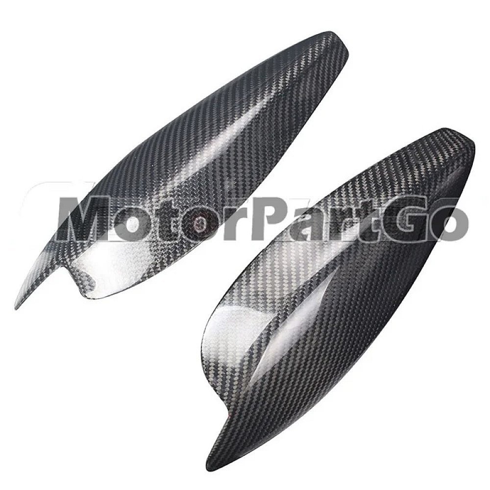 Real Carbon Fiber Head light Eyelid Eyebrow Cover Trim 1pair for  Subaru Impreza 7th 2000-2003 T216