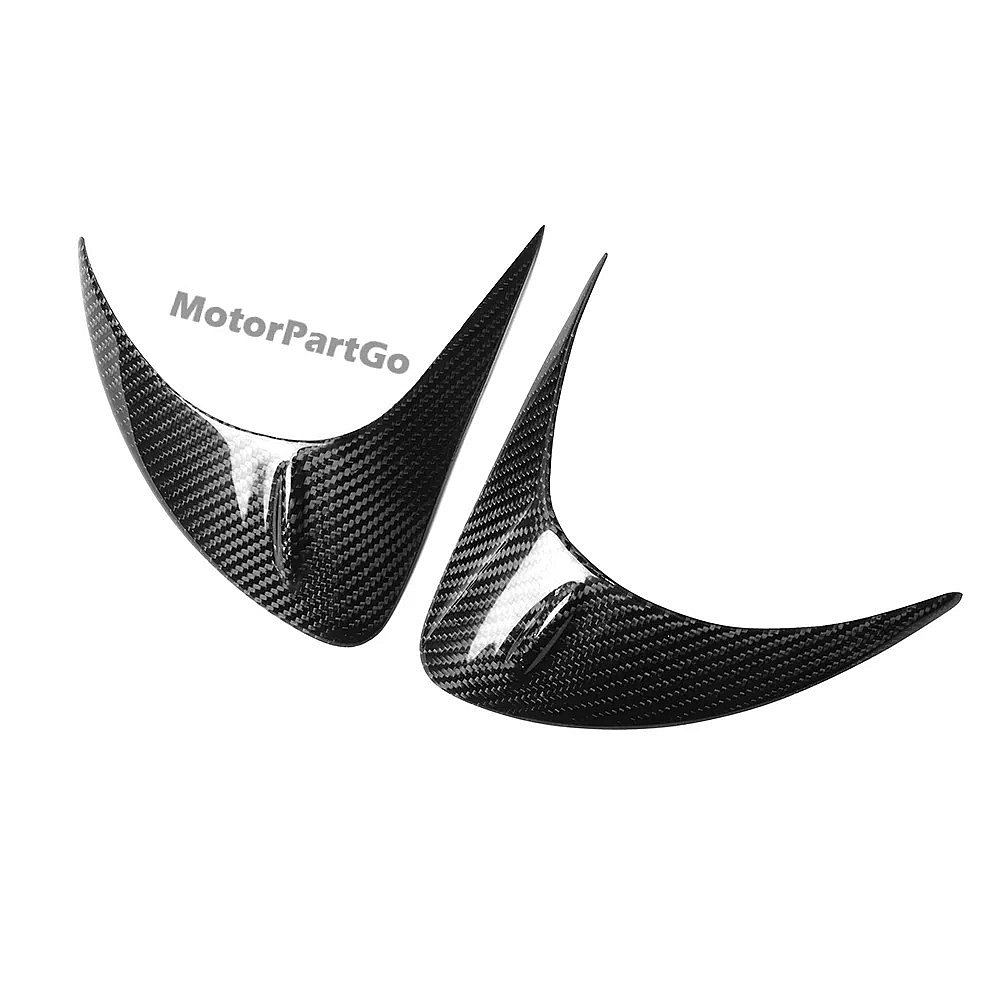 Real Carbon Fiber Head light Eyelid Eyebrow Cover Trim 1pair for Toyota GT86 2012-2016 T233