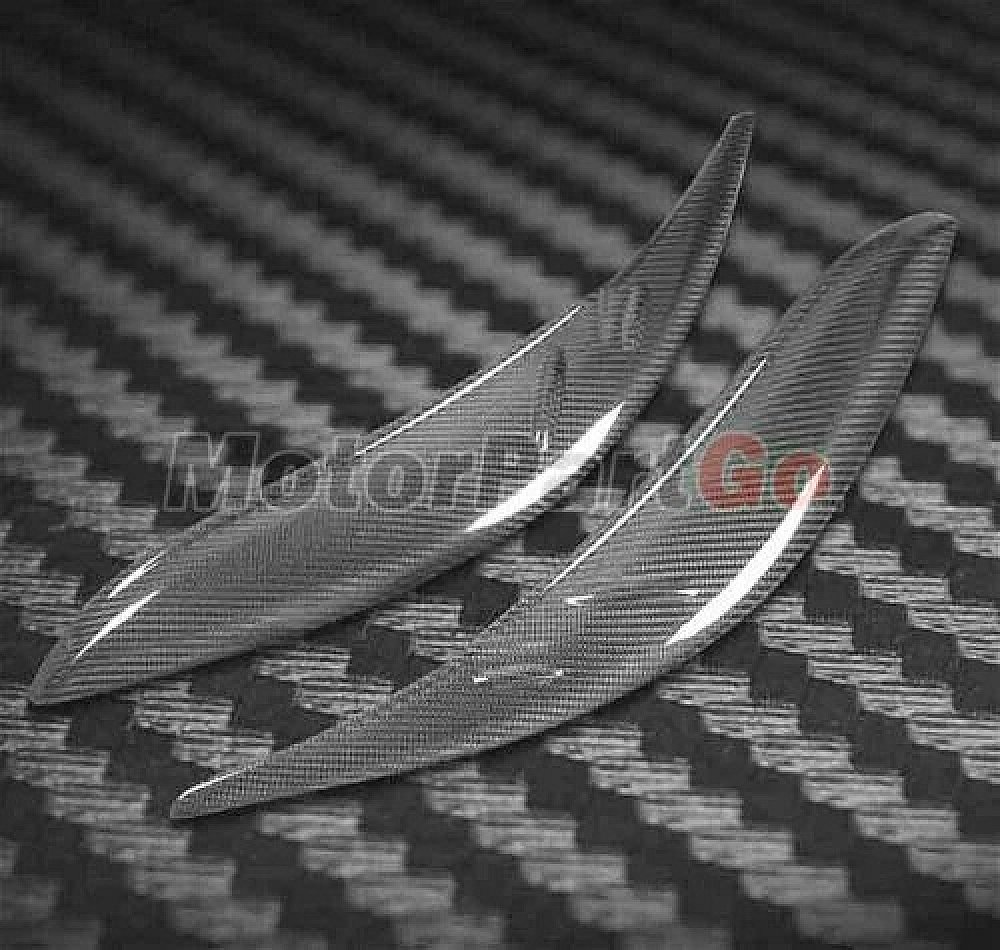 Real Carbon Fiber Head light Eyelid Eyebrow Cover Trim 1pair for  Toyota Sienna LE SE 11-17 T235