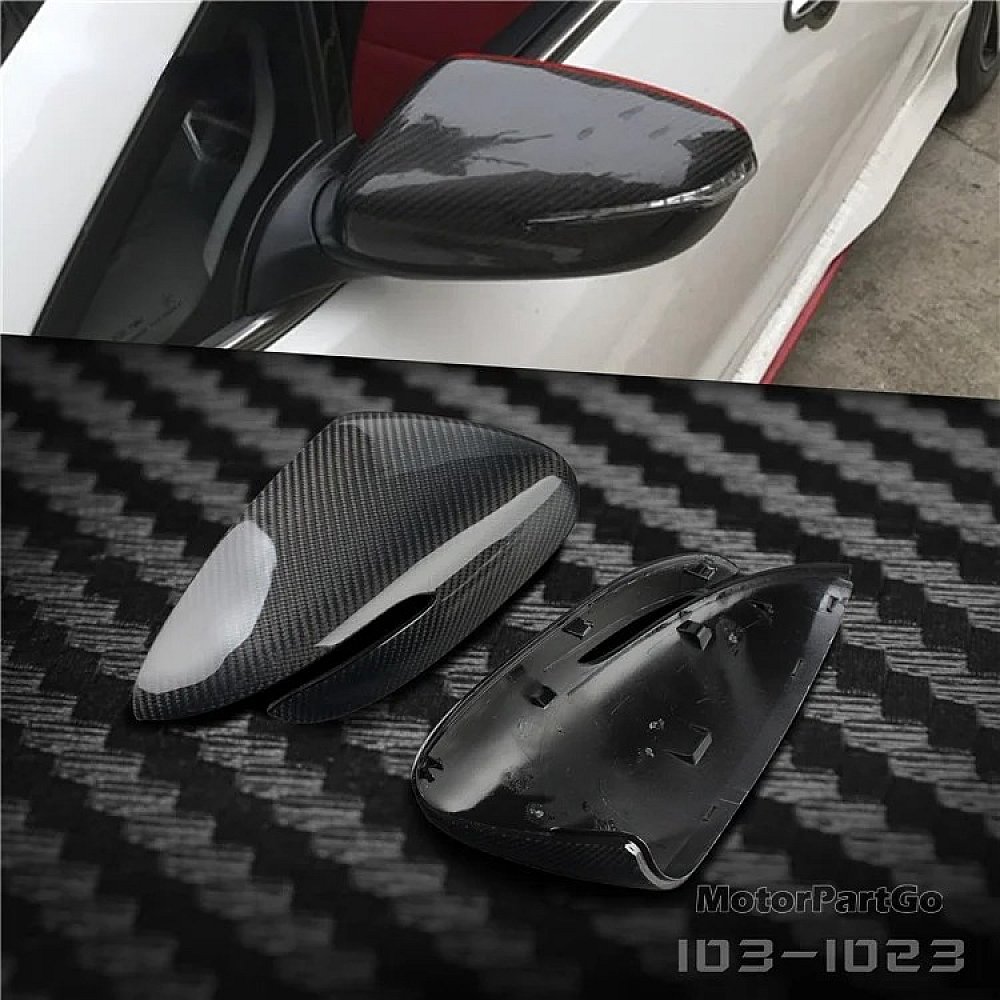 Real Carbon Fiber Mirror Cover Exchange original 1 pair for Kia K3 with turn signal 2014-2017 T250M