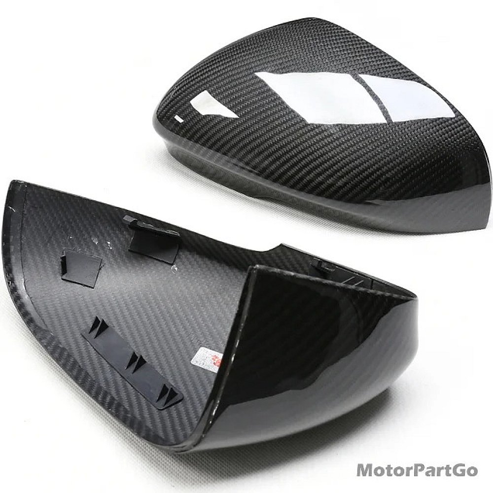 Real DRY Carbon Fiber Mirror Cover Exchange original 1 pair for  Jaguar XE XEL XF XFL XJ XJL XK 2009-2013