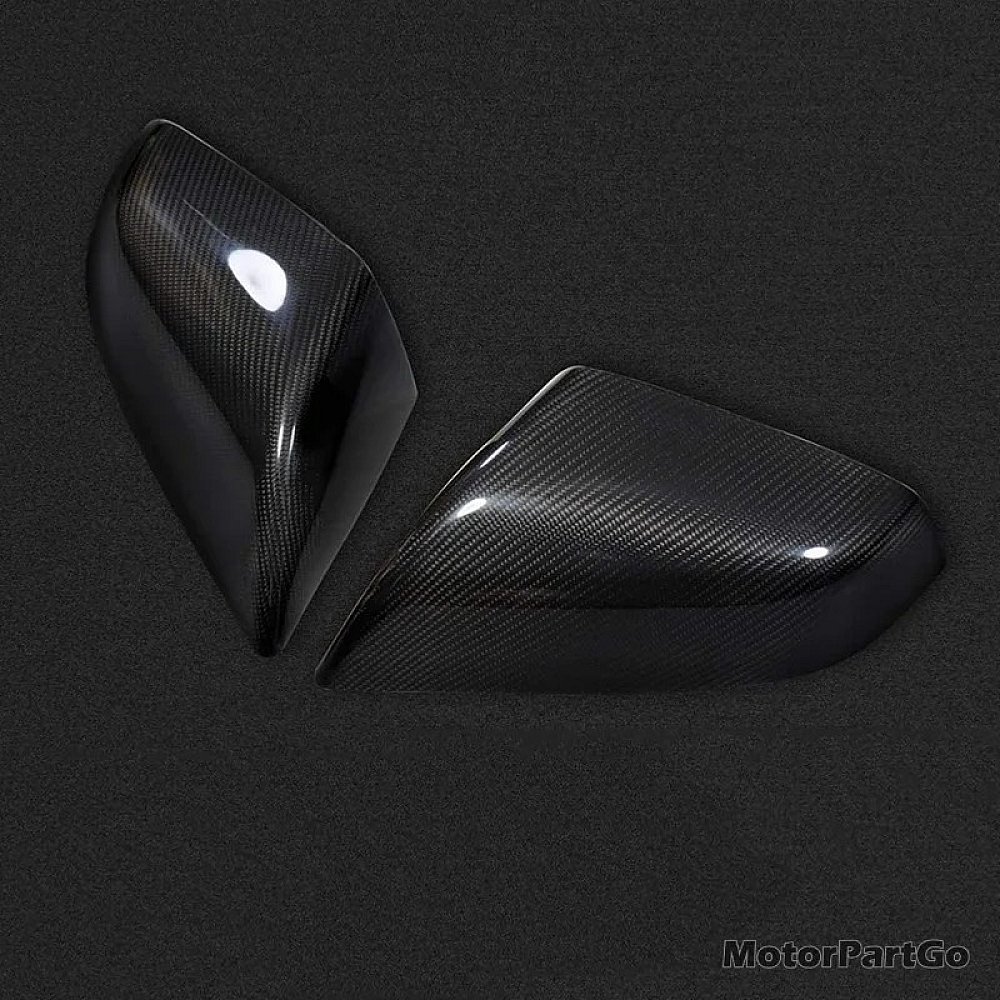 Real Carbon Fiber Mirror Cover 1 pair for Tesla Model S 2017-2020
