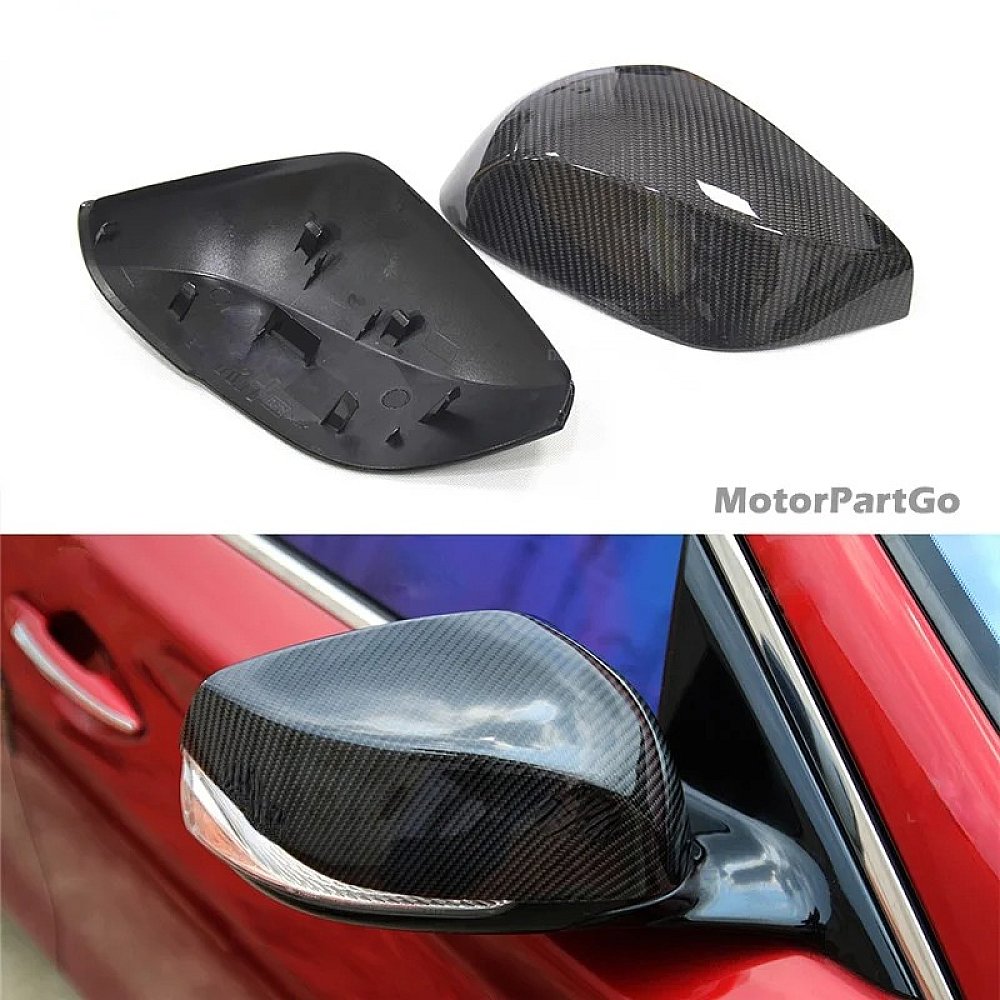 Real Carbon Fiber Mirror Cover Exchange original 1 pair for  Infiniti Q50 Q50S Q50L Q70 2014 2015 2016-UP Q60 QX30 2016+UP T268