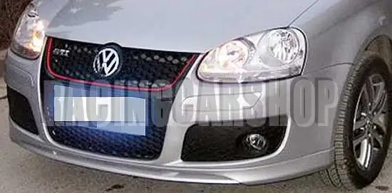UNPAINTED  V-STYLE PU FRONT BUMPER SPOILER FOR W JETTA 5 MK5 2005-2010 V011F