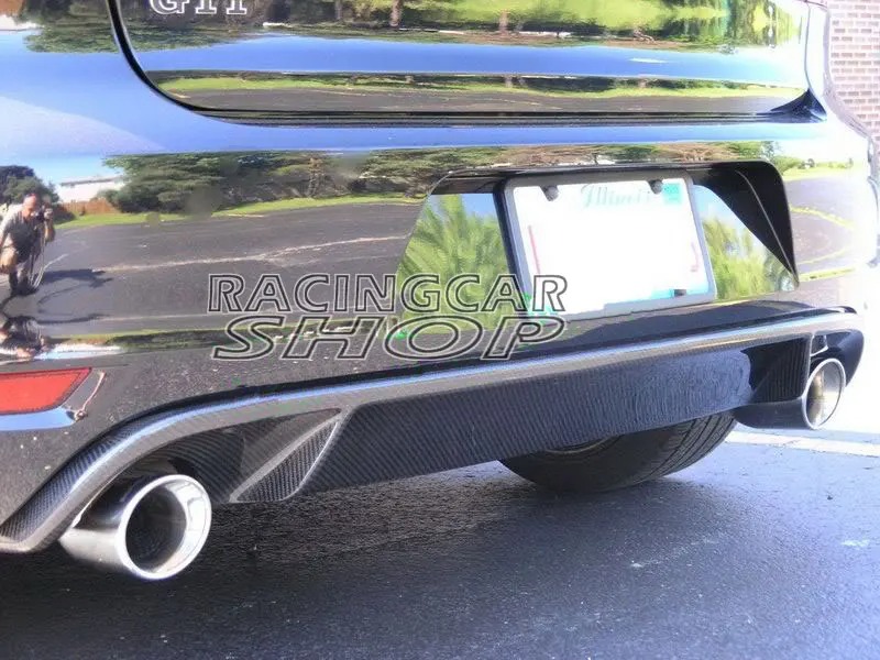 Real CARBON FIBER REAR DIFFUSER FOR VW GOLF6 GOLF 6 VI MK6   Bumper V036
