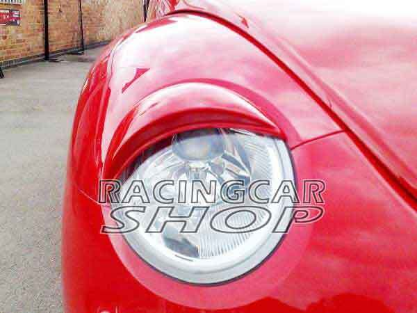 UNPAINTED FRP PRIMER EYELID EYEBROW EYELIDS EYEBROW 1PAIR FOR VW BEETLE 99-2010