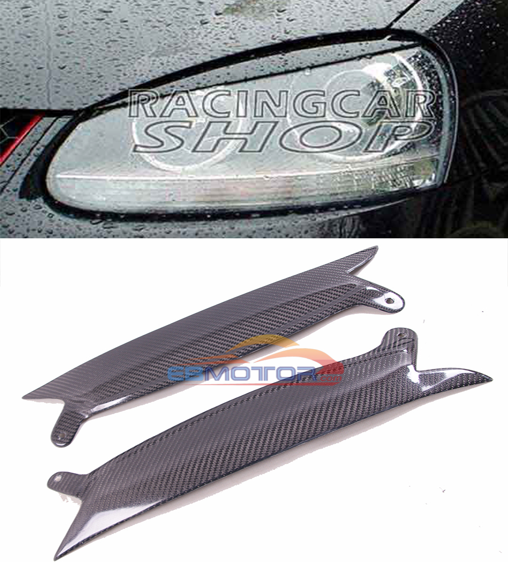 CARBON FIBER EYELID EYEBROW for VW MK5 Golf Rabbit GTI R32 Jetta MK5 03-09