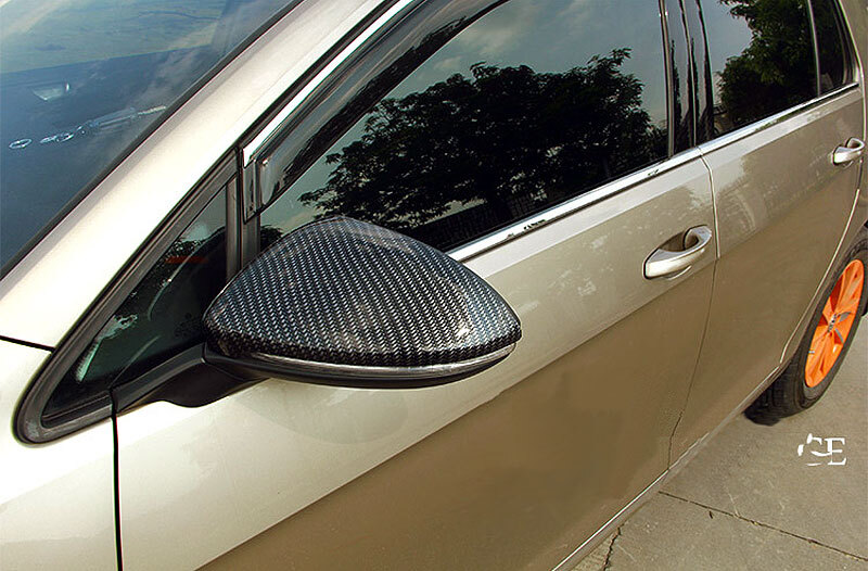 Real Carbon Fiber Mirror Cover 1Pair For VW Volkswagen Golf 7 VII Mk7 2014-2017