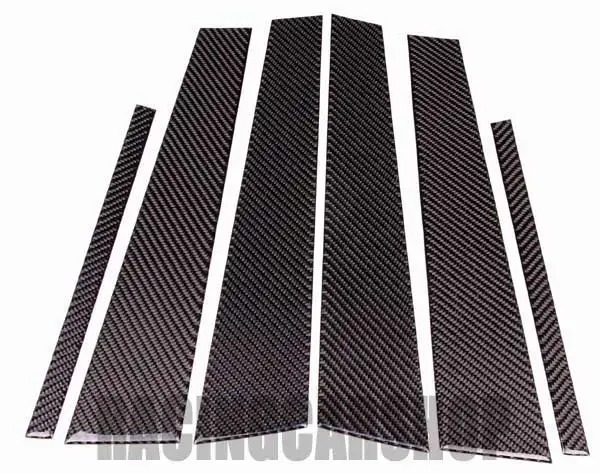 CARBON FIBER DOOR PILLAR PANELS 6PCS/SET for VW PASSAT B6 V067B