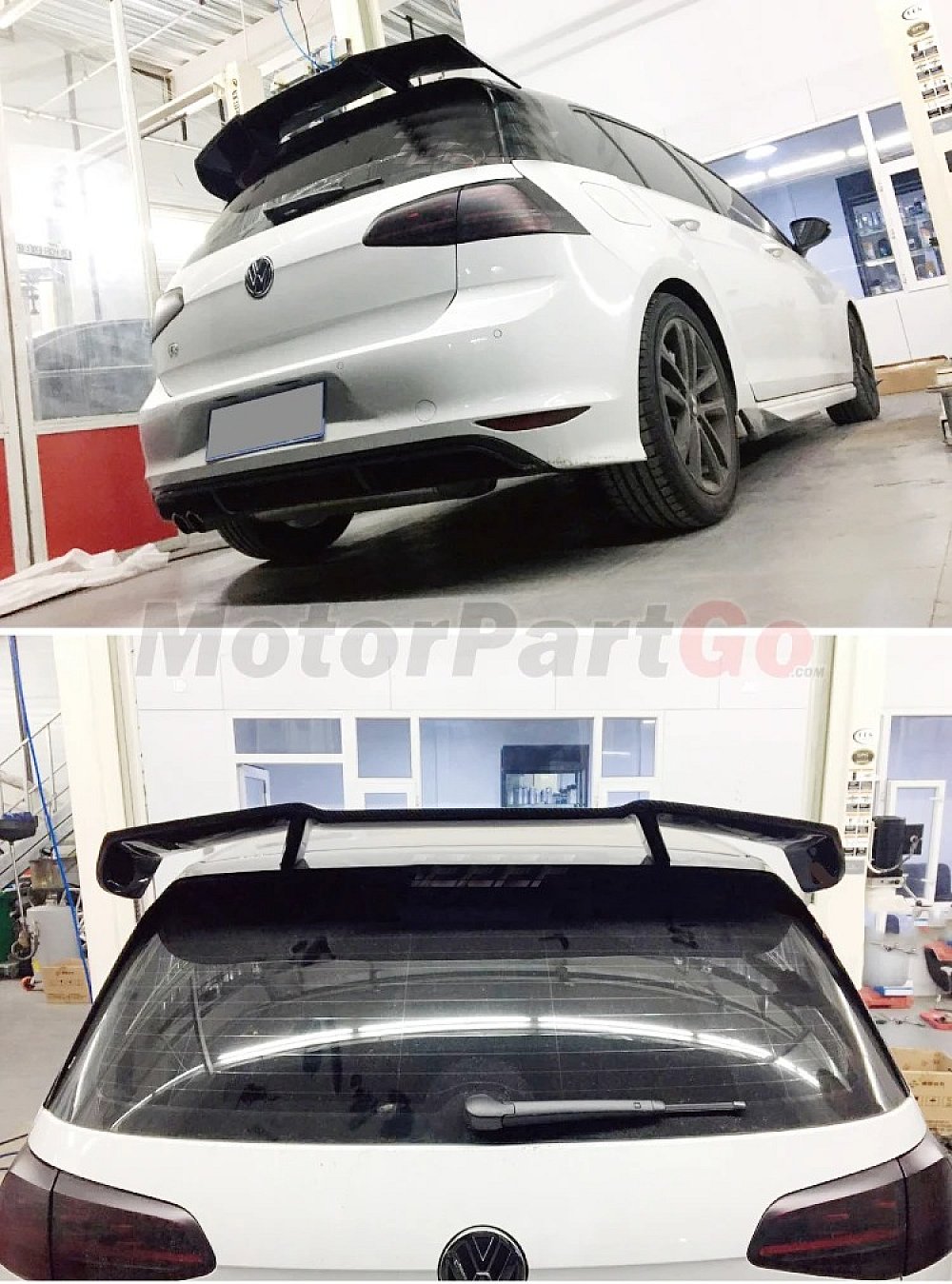 UNPAINTED Auto Car Roof Spoiler Wing for Volkswagen VW Golf VII Golf7 GTI With R Only V075F