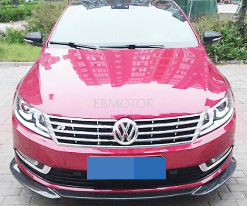 Real carbon fiber front lip spoiler for VW Passat CC 2013-2015
