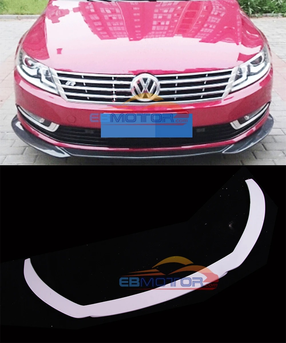 UNPAINTED Fiber Glass front lip spoiler for VW Passat CC 2013-2015 V079F