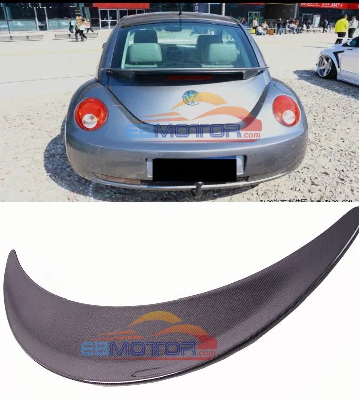 Real carbon fiber Rear wing primer spoiler for Volkswagen Beetle spoiler 1998-2010 V083