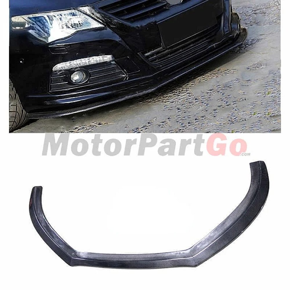 Real Carbon fiber front bumper lip Spoiler for Volkswagen Passat CC standard bumper 08-12  V094