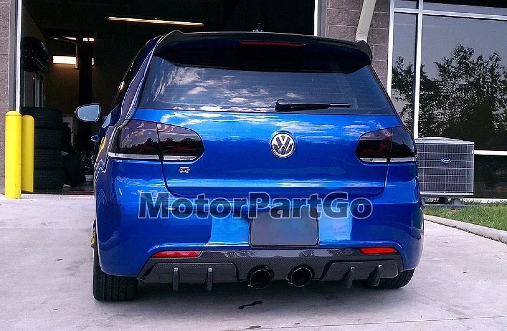 Goodmix Golf 6 R20 modified osir carbon fiber rear lip Golf R carbon fiber rear wrap angle baffle  V097