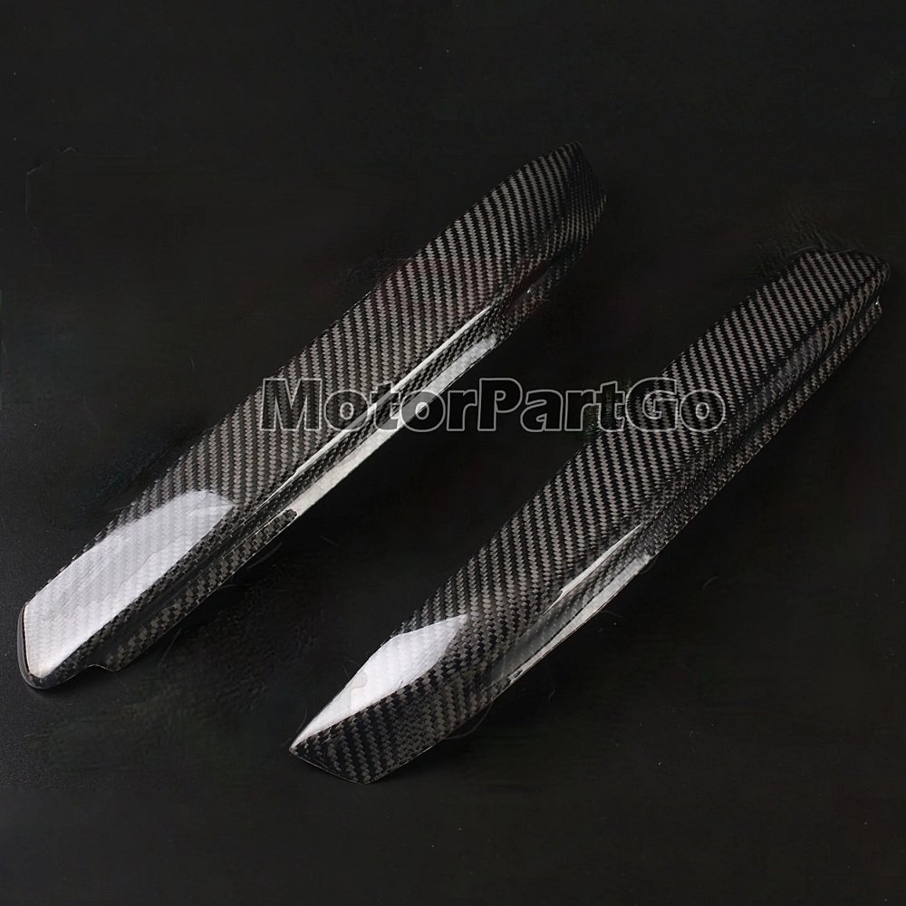 Real Carbon Fiber Head light Eyelid Eyebrow Cover Trim 1pair for VW Opel 153 2005