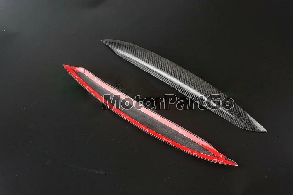 Real Carbon Fiber Head light Eyelid Eyebrow Cover Trim 1pair for VW Golf 7 VII GTI R MK7  2012-2015  V117