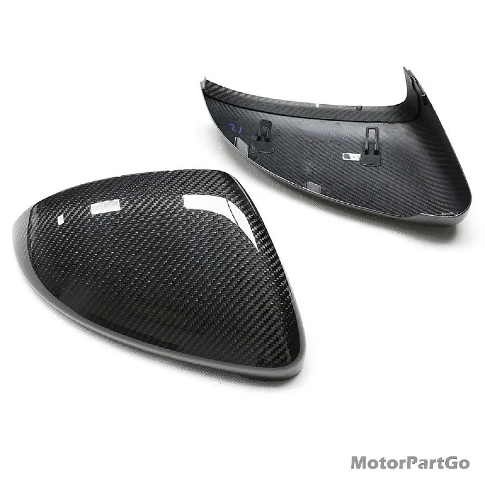 Real DRY Carbon Fiber Mirror Cover Exchange original 1 pair for VW Golf 7 MK7 2014-2018