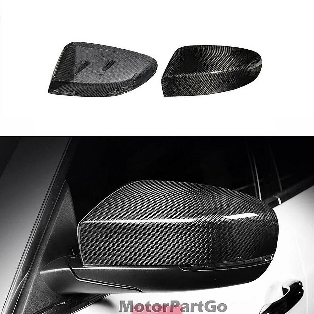 Real Carbon Fiber Mirror Cover Exchange original 1 pair for VW 2017+ Maserati Ghibli Quattroporte Replacement