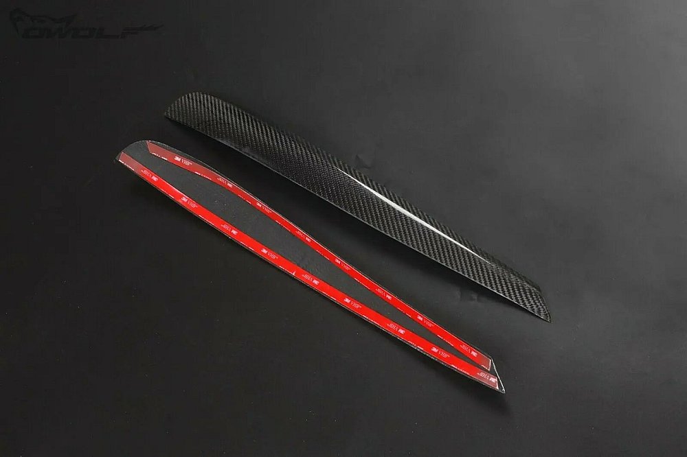 Real Carbon Fiber Eyelid Brow Eyelid Headlight Cover 1pair for VW Golf 6 VI Mk6 09-12