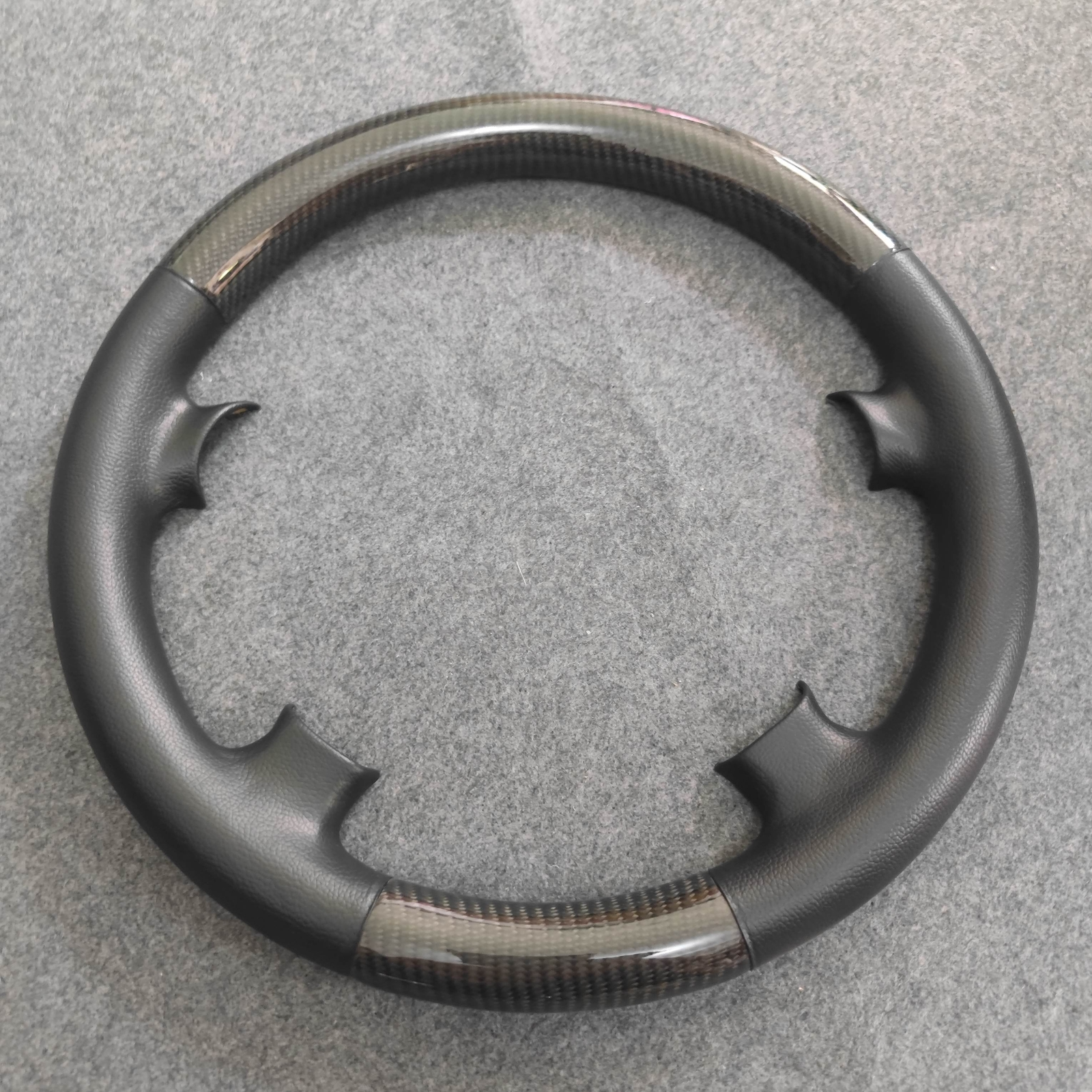 Carbon fiber with genuine leather steering wheel cover for BENZ W210 1999-2002
