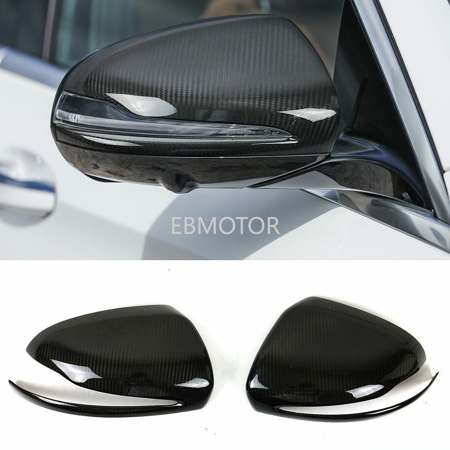 Genuine Carbon Fiber Mirror Cover Cap 2 Pcs For Mercedes BENZ G-Class W463 18-21
