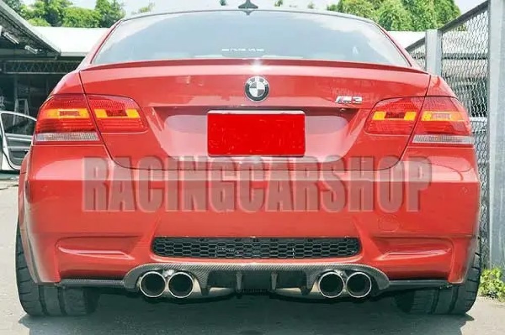 REAL CARBON FIBER REAR DIFFUSER FOR BMW E92 E93 M3 BUMPER 2007-2013 B076
