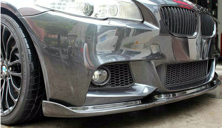 REAL CARBON FIBER FRONT LIP SPOILER for BMW 5-Series F10 M-TECH MSport 2011UP
