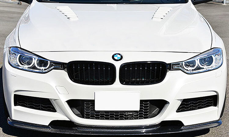 UNPAINT FIBER GLASS PRIMER FRONT LIP SPOILER FOR BMW F30 M-TECH 320i 335i 2012UP