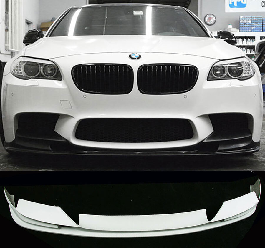 UNPAINT Fiber Glass Primer Front Lip Spoiler For BMW F10 5-Series M5 12-16