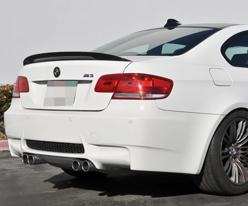 P Style Real Carbon Fiber Trunk Spoiler Fit For BMW 3-Series E92 Coupe 2Dr 07-13
