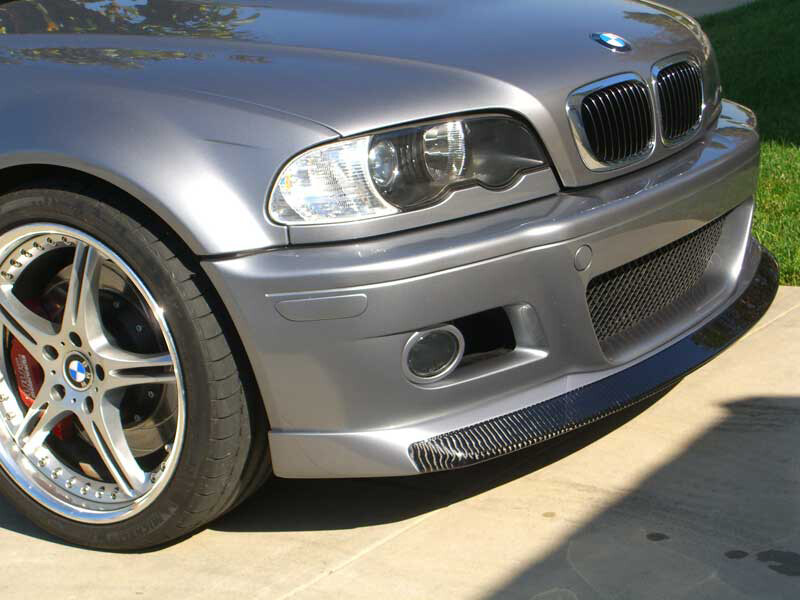 UNPAINT Fiber Glass Primer Front lip Spoiler For BMW E46 M3 1998-2006