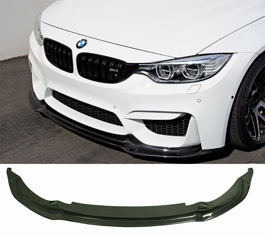 Real Carbon Fiber Front Lip Spoiler For BMW F80 M3 F82 F83 M4 2014UP