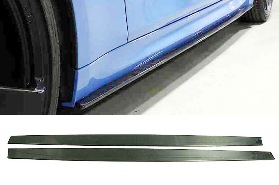 MP Style Real Carbon Fiber Side Skirts 1pair For BMW F80 M3 F82 M4 4D 2D 14UP