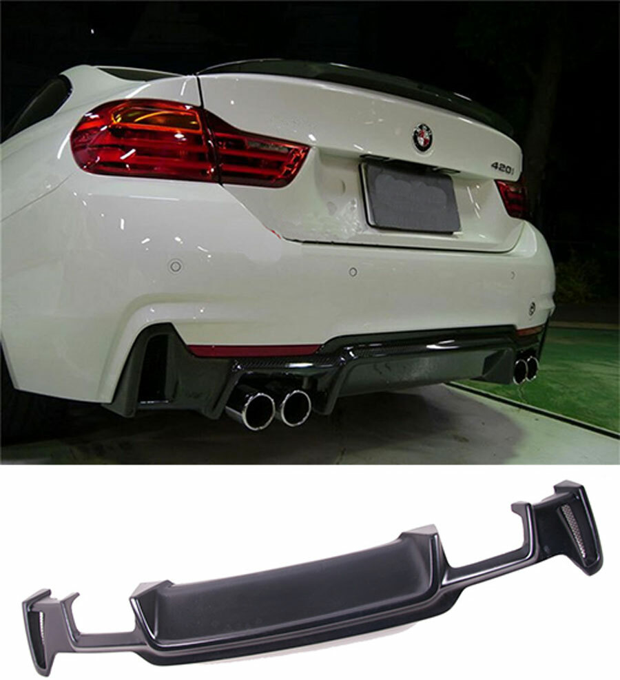 Unpaint FRP Rear Diffuser For BMW F32 F33 F36 4-SERIES 420i 425i M-Sport