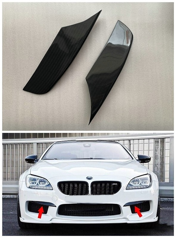 Real carbon fiber front bumper splitter spoilter For BMW F06 F12 F13 M6 2012-16