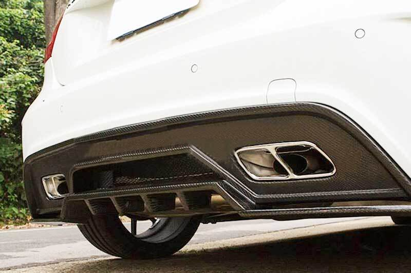 UNPAINT Fiber Glass Rear Diffuser For Benz W176 A-Class A45 A250 A260 Amg Sport